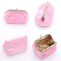Logo Kustom Kantong Koin Laser Dompet Wanita Kunci Tas Kosmetik Gesper Clutch Dompet Koin Gesper Snap Penutupan Tas Lipstik