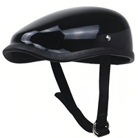 Casque de moto en fibre de verre trois-quarts, demi-casque, casque de conduite universel toutes saisons