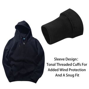 Sudaderas con Capucha Negras de Diseño de Alta Calidad, Talla Grande, 40% Algodón, 60% Poliéster, 420 g/m², con Logotipo y Patrón Personalizados - Product Image 5