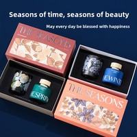 Coffret Cadeau de Bougies d'Aromathérapie Quatre Saisons, Décoration Haut de Gamme pour Chambre et Maison, Vente en Gros