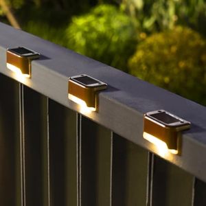 Luces Solares para Terraza, Paquete de 16, Luces LED Impermeables IP33 para Escaleras Exteriores, Vallas, Patios, Caminos, Jardines (Blanco Cálido, ABS) - Product Image 1