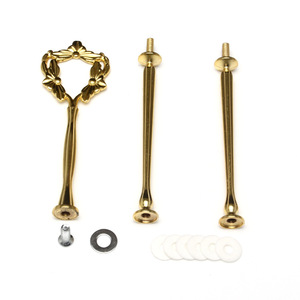 Supporto per <span class=keywords><strong>Torta</strong></span> a 3 Piani in Oro con Maniglie Hardware CSH-025 - Product Image 1