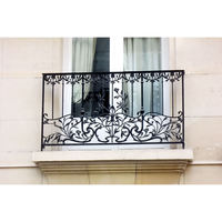 Barreaux de fenêtre en fer forgé de style Juliette pour maison moderne, garde-corps de balcon en acier, clôture noire, grilles de fenêtre, barres de sécurité