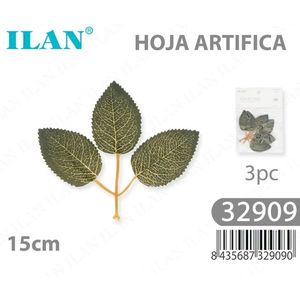 Foglia Artificiale Iln 15cm Confezione da 3 Pezzi Per Decorazioni - Product Image 1