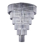 Dekorasi Langit-langit Panggung Aula Pernikahan Lampu Kristal Multilayer Gantung untuk Dekorasi Pernikahan