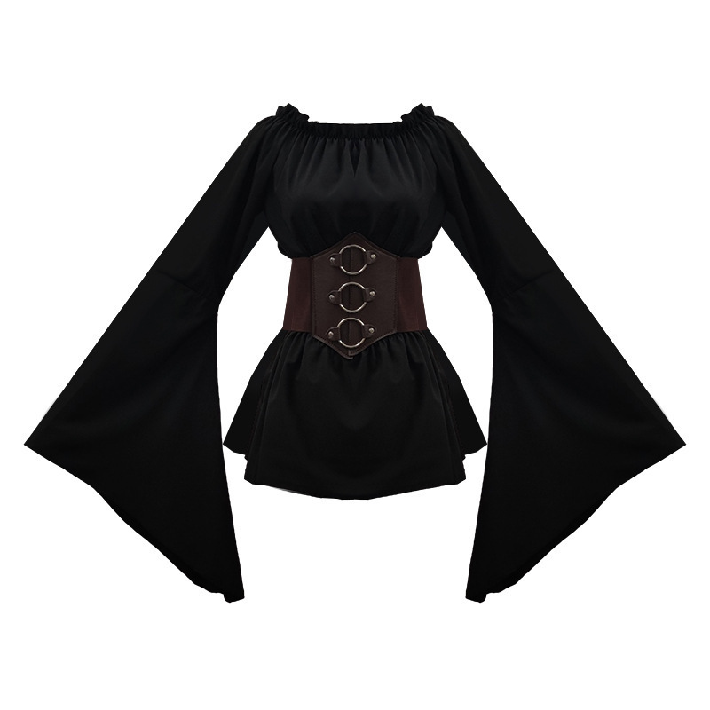 Top court noir (avec ceinture)