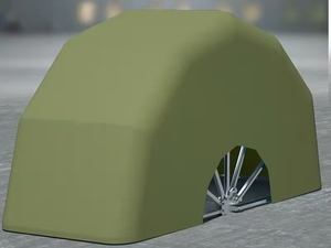 Abri rétractable pour moto, housse de moto personnalisée en tissu Oxford, housse de protection imperméable/résistante aux UV/résistante aux intempéries - Product Image 1