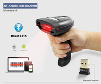 Escáner de Código de Barras Netum NT-1228BL Android, Escáner Bluetooth NT-1228BC, Lector CCD Bluetooth Inalámbrico para Teléfono Móvil
