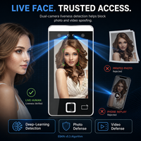 2026 Nova Chegada: Máquina de Ponto Biométrico RS485 à Prova d'Água com Reconhecimento Facial Montada na Parede e Software Web para Controle de Acesso
