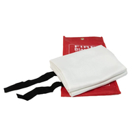 Couverture anti-feu professionnelle pour soudage 1,2x1,8m, tapis en fibre de verre tissé sergé résistant aux hautes températures, découpe pour étincelles industrielles