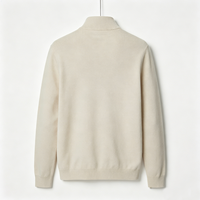 Pull-over tricoté décontracté uni anti-plis pour homme, personnalisable avec logo et couleur