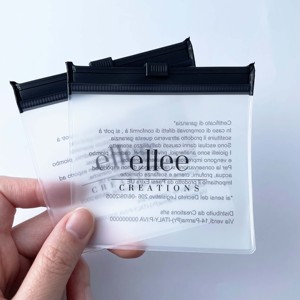 Customizable PVC Frosted Zipper Jewelry <b>Bags</b>, Minimalist Accessory Storage <b>Packaging</b> <b>Bags</b> - Product Image 3