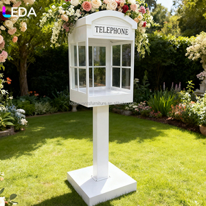 LEDA, diseño más nuevo, cabina de teléfono desmontable para exteriores, soporte de libro de visitas de Audio para bodas, suministros de decoración para fiestas - Product Image 1