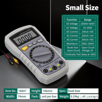 Multimeter Digital Genggam Multifungsi, Voltmeter Amperemeter Anti-bakar untuk Perawatan Teknisi Listrik, Peralatan Perkakas