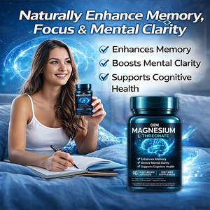 Cápsulas de L-Treonato de Magnesio para la Memoria, Claridad Mental, Salud Cognitiva, Función Cerebral, Veganas, OEM - Product Image 2