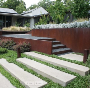 Corten Steel Raised Garden Beds Border Flexible Corten Steel Lawn <b>Edging</b> - Product Image 2