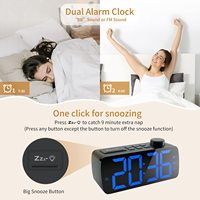 Tragbarer Digitaler Wecker-Radio Despertador De Hogar Reloj Digital Wecker Clock