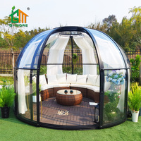 Maison de conteneur dôme transparent maison à bulles tente de camping en plein air maison portable en polycarbonate pour restaurant