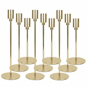 OEM 18PCS/Set High Quality Votive Nordic Modern Luxury Holiday Modern Wed Home Deco Fancy Metal Candle Stick Holders