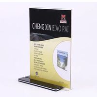 Support de menu en acrylique et panneau de table en plastique pour panneaux publicitaires et tentes de table