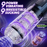 3D-Textur Taschenmuschi Männer-Stimulator Penispumpe Vergrößerer Wasserdichter Automatischer Saugvibrator Masturbationsbecher