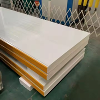 Panneau sandwich en aluminium PU de haute qualité 100 mm - Design moderne, ignifuge B1, résistant à l'eau, écologique, pour chambre froide et entrepôt