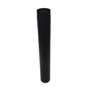 Coude de <span class=keywords><strong>tuyau</strong></span> de poêle à bois simple paroi 6 pouces noir en acier au carbone - Product Image 4