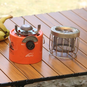 Calentador de Gas para Acampar al Aire Libre, Estufa Portátil de Acero Inoxidable Resistente al Viento para Hacer Té, Hervir <span class=keywords><strong>Agua</strong></span>, Calentar Tiendas de Campaña y Pescar - Product Image 4