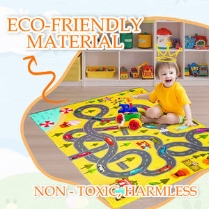 เสื่อสำหรับเด็กคุณภาพสูงสำหรับเด็กผ้าไนล่อนกันลื่น/โพลีเอสเตอร์บางดีไซน์หรูหราการตกแต่งพื้นแบบนุ่ม - Product Image 2