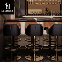Fabrication sur mesure, prix d'usine, tabouret de bar moderne pour hôtel, tabouret de bar moderne de luxe, cadre en acier inoxydable, chaise de comptoir de bar