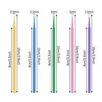 HadiyahBeauty 100 pièces/paquet écouvillon en micro-fibre en gros pour l'extension des cils Micro brosse en microfibre adaptée au nettoyage