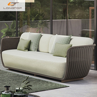 Günstige breite hängende Rattan Schaukel Holz Outdoor Rattan/Wicker Sofa Daybed Set