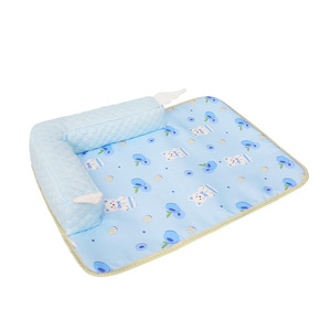 Kühlmatte für Haustiere, Katzen und Hunde, Sommer, modernes Stoffdesign, umweltfreundlich, Cartoon-Muster, anpassbare Größe, Schlafbett mit erhöhtem Kissen - Product Image 5