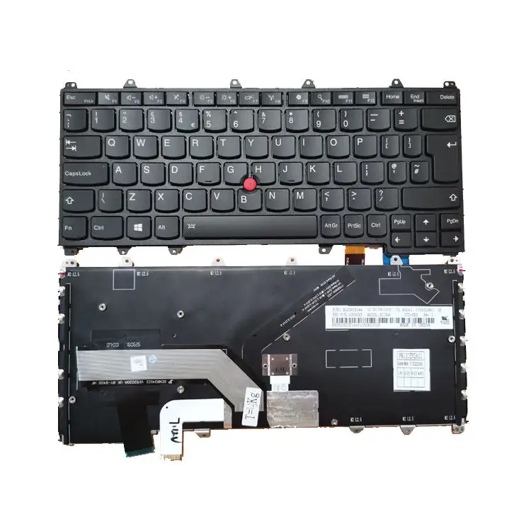 Notebook Keyboard For IBM For lenovo Thinkpad Yoga 370,X380 Yo Keyboard UK BR PO Brazilian No Frame laptop keyboard