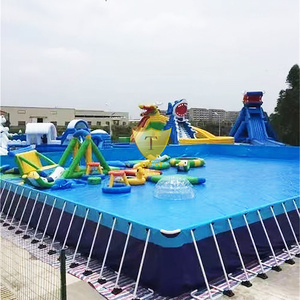 <span class=keywords><strong>Piscine</strong></span> hors sol commerciale populaire, à structure ronde en acier, taille personnalisable, étanche et écologique, avec garantie de 3 ans - Product Image 2