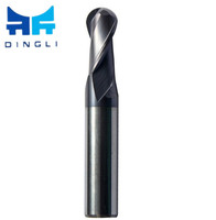Fraise à queue sphérique à 4 cannelures DLCC de fabrication chinoise pour usinage CNC