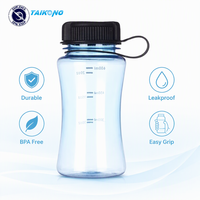 Bouteille d'eau en plastique transparente minimaliste sans BPA, anti-fuite, avec couvercle à clapet, bouteille d'eau de bureau