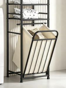 Cesto de ropa plegable de acero para el hogar, estante de almacenamiento multiusos portátil, organizador de baño de pie para exportación - Product Image 5
