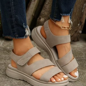 Sandales pour femmes à <span class=keywords><strong>semelle</strong></span> épaisse, résistantes aux chocs, <span class=keywords><strong>avec</strong></span> <span class=keywords><strong>semelle</strong></span> intermédiaire en EVA souple, idéales pour la randonnée et les voyages en extérieur – Vente en gros de sabots à plateforme très demandés - Product Image 2