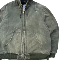Blouson Bomber Homme Coupe Boxy Personnalisable 2026 en Toile de Canard Épaisse avec Capuche et Fermeture Éclair 100% Coton pour le Printemps – Logo Personnalisable