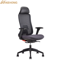 Chaise de bureau exécutive moderne de style nouveau avec dossier haut en maille et roulettes, couleur rose, chaise de bureau pour ordinateur et conférence