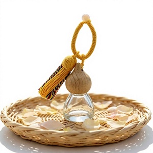Gourd Glass Aroma Diffuser Tassel Pendant Empty Fragrance Bottle <b>Car</b> Backpack Wardrobe Aroma <b>Ornament</b> - Product Image 5