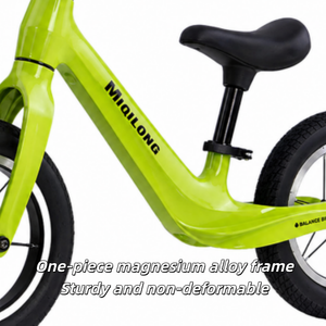 Cadre en alliage de magnésium léger et haute résistance, siège en cuir écologique, vélo d'équilibre pour enfants de 12 pouces - Product Image 3