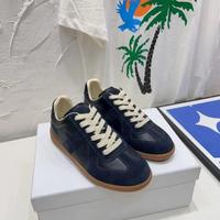 Chaussures de sport décontractées en cuir véritable à lacets, design tendance 2026, pour hommes et femmes, légères, pour la course et la marche