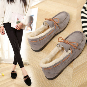 Stivaletti da neve termici invernali da donna alla moda con suola resistente all'usura scarpe invernali piatte comode e morbide per le donne - Product Image 5