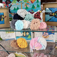 Fil chenille et velours 100% polyester 250g - Doux pour le tricot à la main, les couvertures, les pulls, les amigurumi, les projets de crochet DIY
