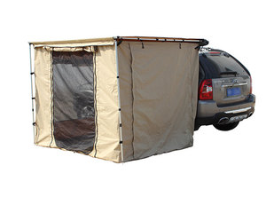 Auvent de véhicule 4x4 étanche sur mesure OEM pour le camping en tout-terrain, <span class=keywords><strong>tente</strong></span> en toile avec poteaux en aluminium 2,5 x 2,5 m pour <span class=keywords><strong>4</strong></span> <span class=keywords><strong>personnes</strong></span> avec espace intérieur - Product Image 2