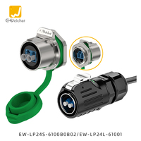 Connecteur à fibres optiques à assemblage rapide E-Weichat pour homme et femme, adaptateur IP67, connecteur circulaire à fibres optiques haute vitesse