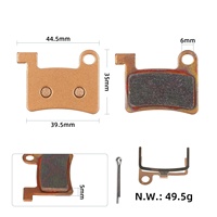 Plaquettes de frein frittées à base de cuivre pour trottinettes électriques, plaquettes de frein à disque en bronze métallique fritté, plaquettes de frein frittées