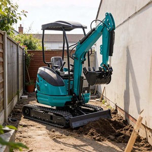 Mini-excavatrice de 1 tonne en gros à vendre, moteur Kubota certifié EPA CE, micro-excavatrice compacte sur chenilles pour l'agriculture - Product Image 1